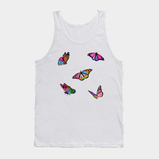 Colour Splatter Butterflies Sticker Pack Tank Top